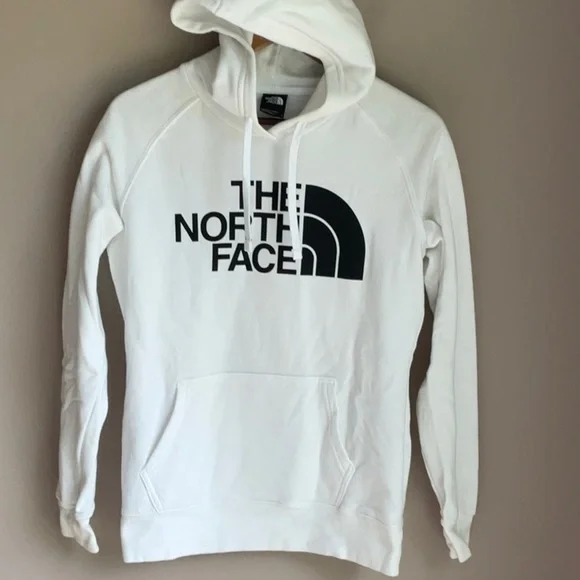 The North Face Pullover Hoodie Women’s White/Black M - Picture 3 of 6